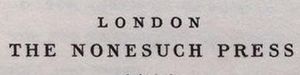 The Nonesuch Press