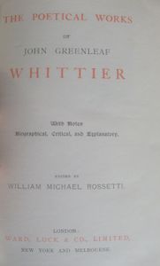 The Poetical Works of John Greenleaf Whittier