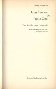John Lennon und Yoko Ono