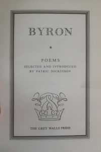Byron: Selected Poems