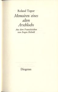 Memoiren eines alten Arschlochs