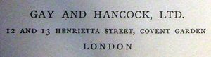 Gay and Hancock, Limited