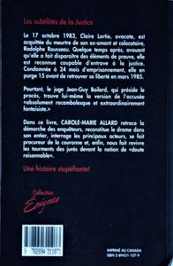 L'Affaire Claire Lortie: L'Histoire du Congélateur