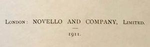 Novello and Company, Ltd.