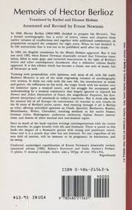 Memoirs Of Hector Berlioz From 1803 To 1865
