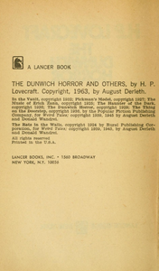 The Dunwich Horror