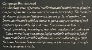 Composers Remembered