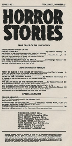 Horror Stories, June 1971
