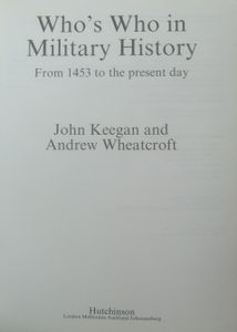 Who's Who in Military History: From 1453 to the Present Day