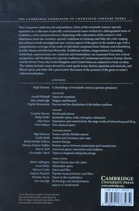 The Cambridge Companion to Twentieth-Century Opera