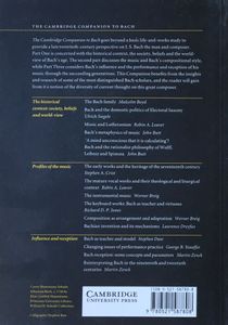 The Cambridge Companion to Bach