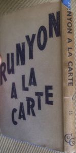 Runyon a la Carte