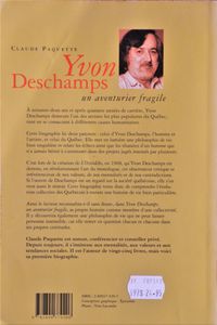 Yvon Deschamps, un Aventurier Fragile