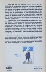 Duplessis: Le Pouvoir - Tome 2