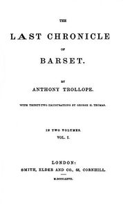 The Last Chronicle of Barset