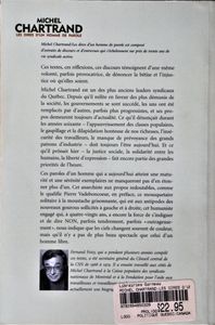 Michel Chartrand: les Dires d'un Homme de Parole