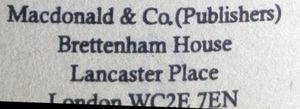 Macdonald & Co, (Publishers)