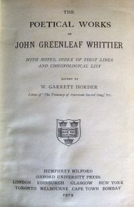 The Poetical Works of John Greenleaf Whittier