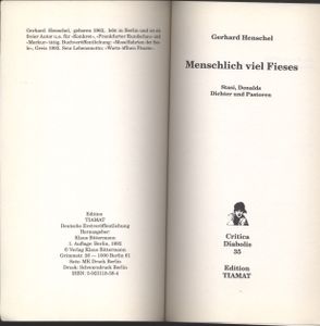 Menschlich viel Fieses: Stasis, Donalds und Pastoren
