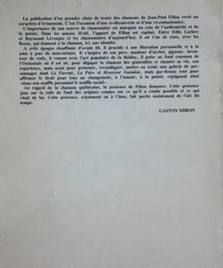 Chansons, Poèmes et la Grondeuse