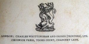 Charles Whittingham and Griggs (Printers), Ltd.