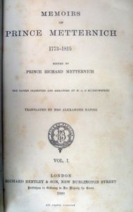 Memoirs of Prince Metternich; 1773-1815, Vol. I