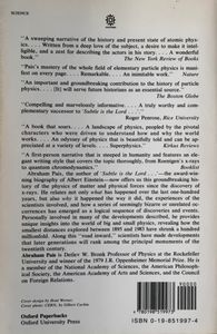Inward Bound: Of Matter and Forces in the Physical World