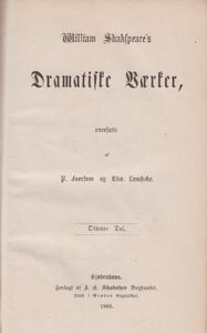 William Shakspeare's Dramatiske Værker: Ottende del