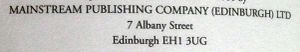 Mainstream Publishing Company (Edinburgh) Ltd