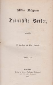 William Shakspeare's Dramatiske Værker: Niende del