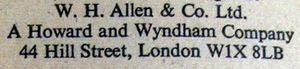 W. H. Allen & Co. Ltd