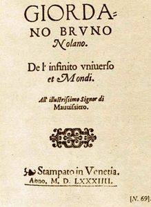 De L'Infinito, Universo e Mondi