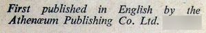 Atheneum Publishing Co. Ltd.