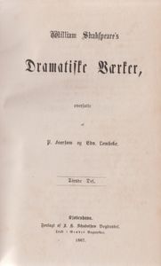 William Shakspeare's Dramatiske Værker: Tiende del