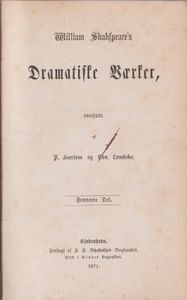 William Shakspeare's Dramatiske Værker: Femtende del