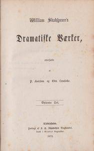 William Shakspeare's Dramatiske Værker: Syttende del