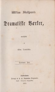 William Shakspeare's Dramatiske Værker: Attende del