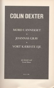 Mord I Annekset - Joannas Grav - Vort Kæreste Eje