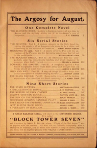The Argosy for August 1905