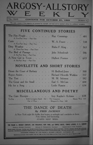 Argosy All-Story Weekly, October 21, 1922