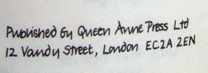 Queen Anne Press Ltd