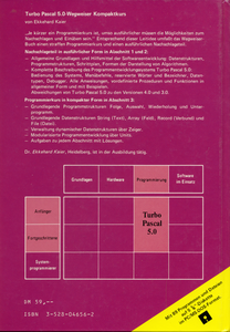 Turbo Pascal 5.0-Wegweiser Kompaktkurs