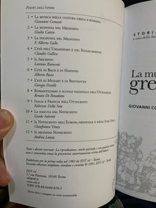 Storia della musica - vol. 01 - La musica nella cultura greca e romana