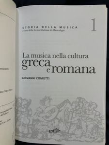 Storia della musica - vol. 01 - La musica nella cultura greca e romana