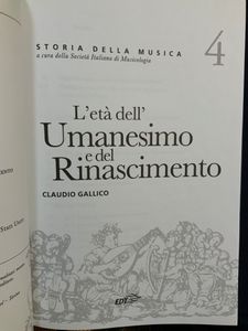 Storia della musica - vol. 04 - L'età dell'Umanesimo e del Rinascimento
