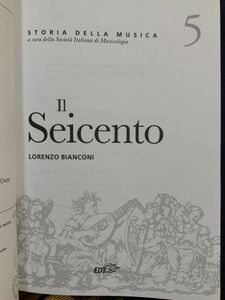 Storia della musica - vol. 05 - Il Seicento