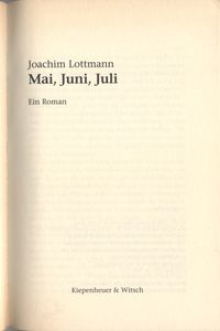 Mai, Juni, Juli