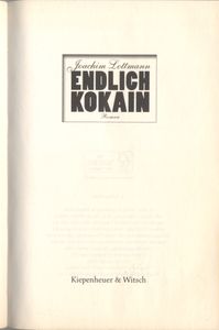 Endlich Kokain