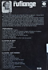 André Rufiange à son Meilleur