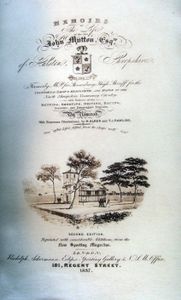 Memoirs of the Life of the Late John Mytton Esq. of Halston, Shropshire, Formerly M.P. for Shrewsbury, High Sheriff for the Counties of Salop and Merioneth, and Major of the North Shropshire Yeomanry Cavalry; with Notices of his Hunting, Shooting, Driving, Racing, Eccentric and Extravagant Exploits